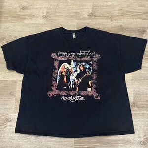 Led Zeppelin No Quarter Band Tee Black 3XL Oversized Rock T-Shirt
